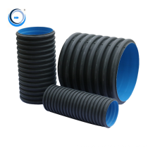 standard size 1000mm large plastic corrugated drain hdpe  pipe
